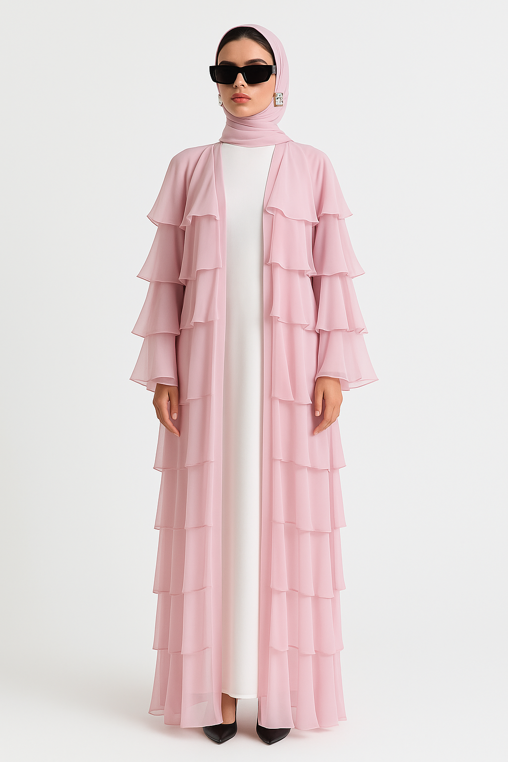 Lareina Ruffle Abaya Set