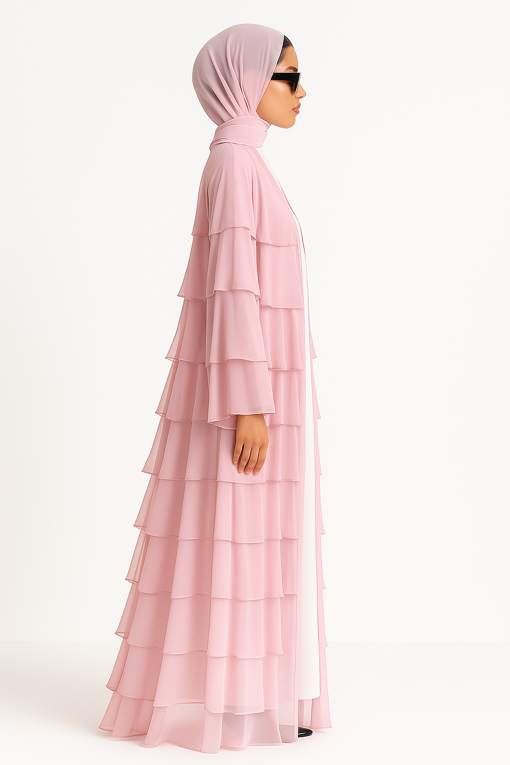 Lareina Ruffle Abaya Set