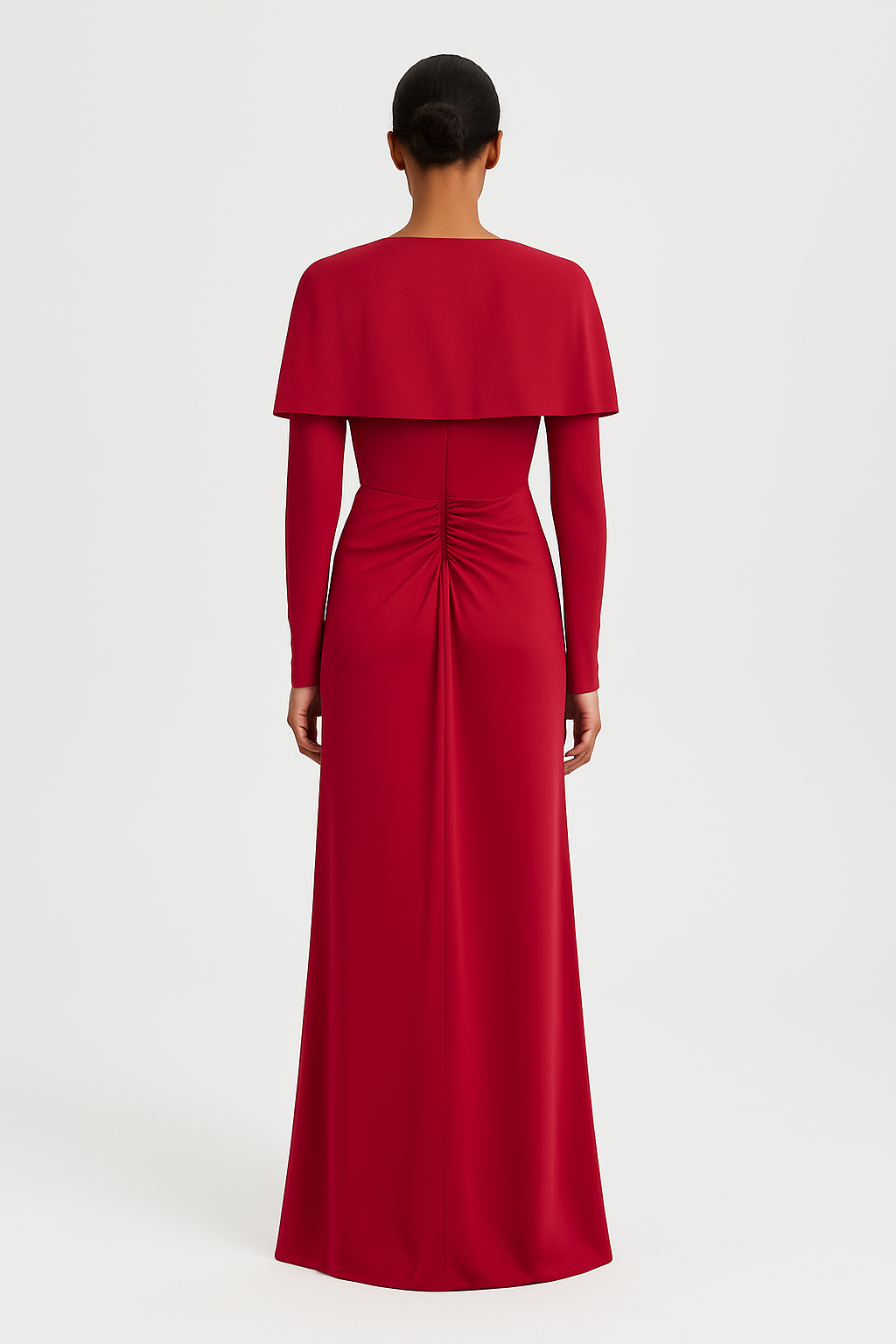 Carmine Drape Gown
