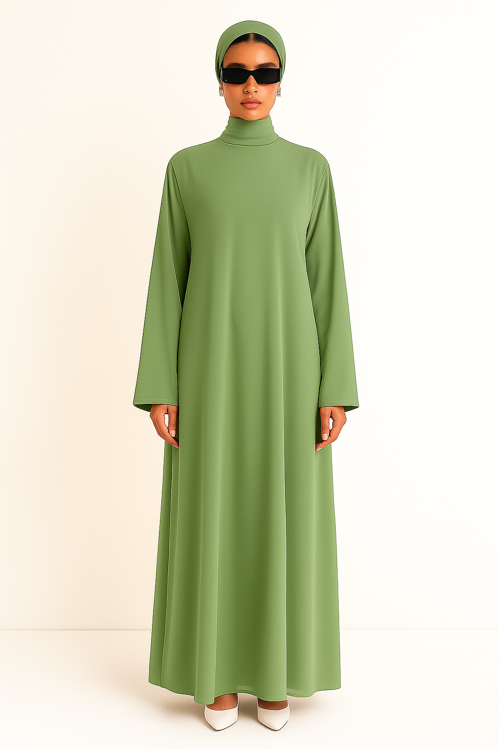 Luma High-Neck Dress