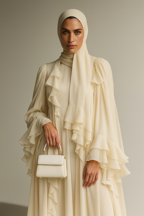 Amal Ruffle Abaya