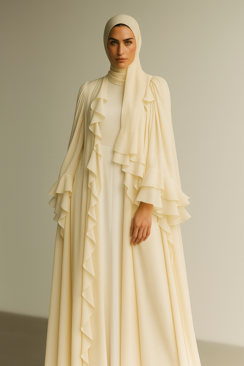 Amal Ruffle Abaya